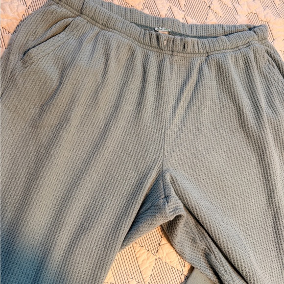 Aerie Waffle Knit Pajama Pants - Blue and Brown Bundle - Picture 7 of 9